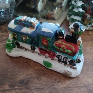 Windham heights Cobble Cornerstone ceramic snowy train